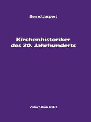 cover image of Kirchenhistoriker des 20. Jahrhunderts